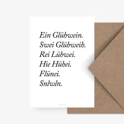 Postkarte / Glühwein