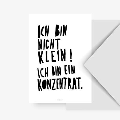 Postkarte / Konzentrat