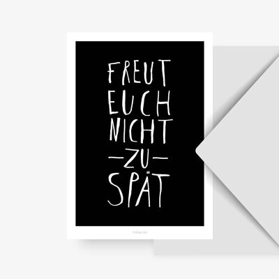 Postkarte / Freut Euch