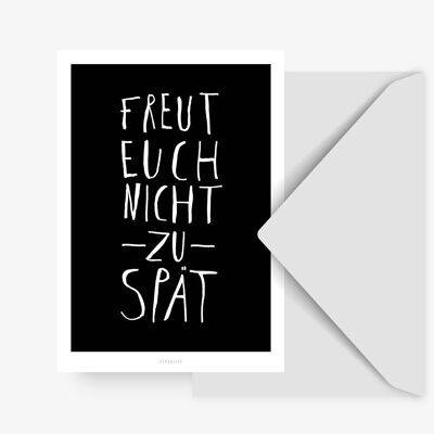 Postkarte / Freut Euch