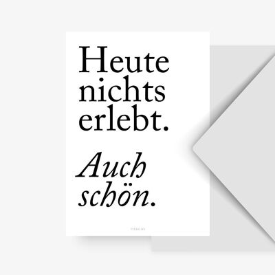 Postkarte / Auch Schön