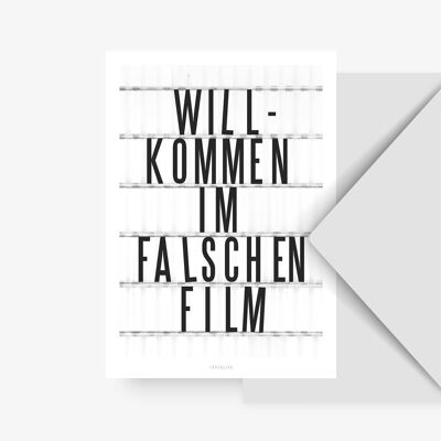 Postkarte / Falscher Film