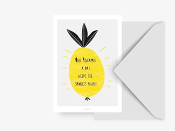 Carte postale / ananas No. 4 1