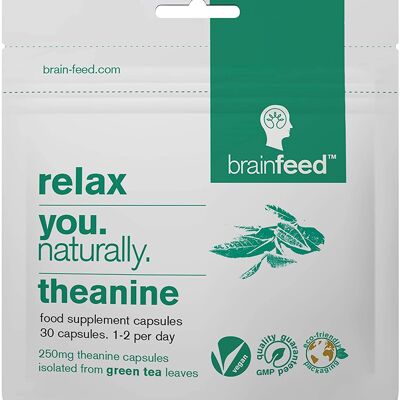 Relax - Theanine - Natural Theanine - 30 capsules - 12 unit case