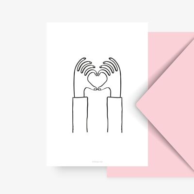 Postkarte / Heart You