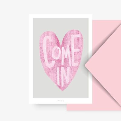 Postcard / come in