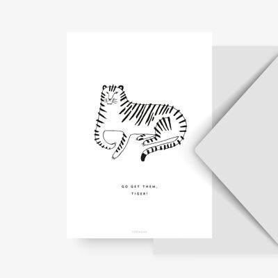 Carte postale / tigre