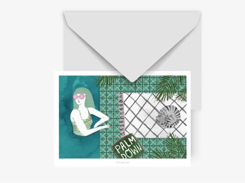 Postkarte / Pool Party