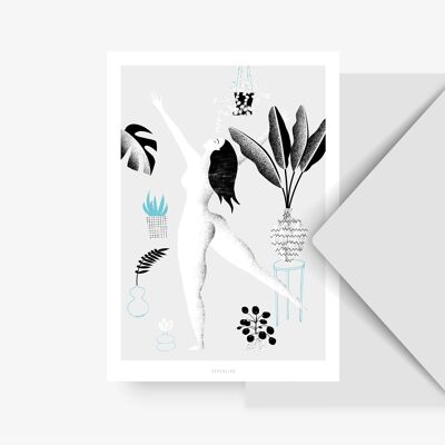 Cartolina / Io e le piante