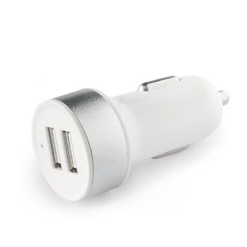 Chargeur USB 12V, Twin, blanc / argent 1