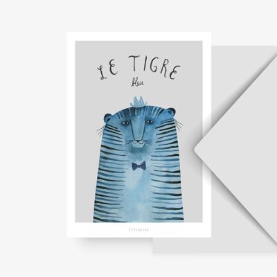 Postal / Animales franceses Tigre