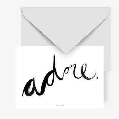 Postkarte / Adore