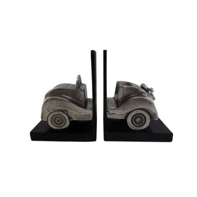Bookends - Car - Metal - Decoration - Old Metal/Black - 19cm height