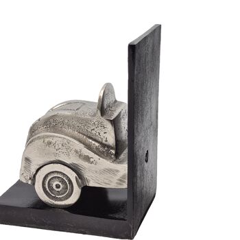 Serre-Livres - Voiture - Métal - Décoration - Vieux Métal/Noir - Hauteur 19cm 4