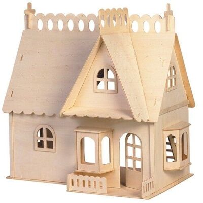 Kit di costruzione Casa delle bambole 'Casa con abbaino' 1:12
