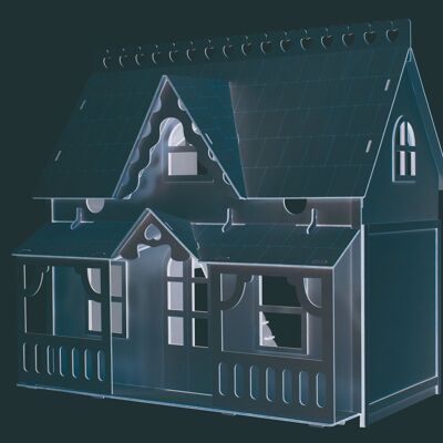 Building kit Dollhouse 'House with Veranda' 1:12