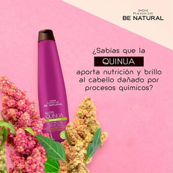 Nutri Quinoa. Shampooing. Alimentation globale. Parfait pour les cheveux traités chimiquement. Contenu 1000 millilitres. 5