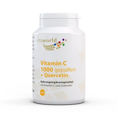 Vitamin C 1000 gepuffert + Quercetin (120 Tbl)