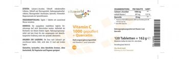 Vitamine C 1000 tamponnée + Quercétine (120 Tbl) 2