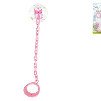 Attache-suce chat Lulabi rose, plastique