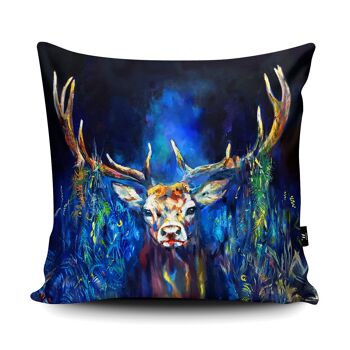 Coussin en daim vegan cerf 2