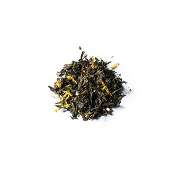 Florealis - Assemblage de thé vert & noir Bio à l'orange et à la mangue - Boite de 80g de vrac 2