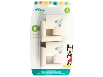 Set 4 protections d'angle Mickey Disney cm 6,9x6,9x4,6 h 5