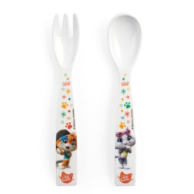 Cutlery set 44 Cats 3x17 cm.