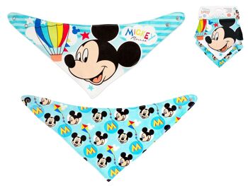 Lot de 2 bavoirs bandana Disney Mickey Simply 6