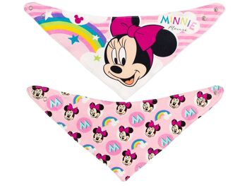 Lot de 2 bavoirs bandana Disney Minnie Simply 8