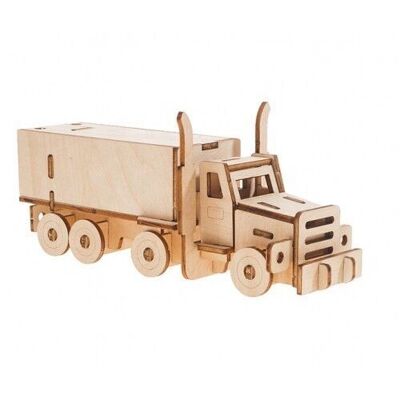 Construction kit Truck with Semitrailer- small