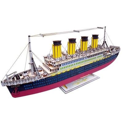 Kit de construction Titanic grand bois couleur