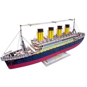 Kit de construction Titanic grand bois couleur 1
