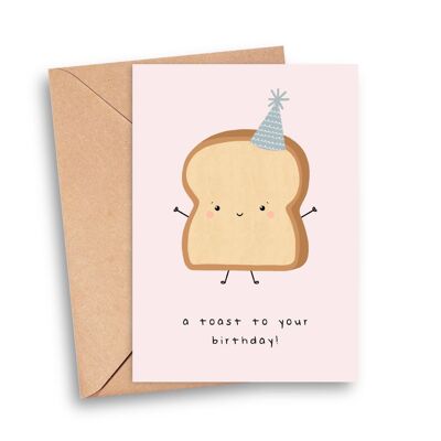 Ein Toast auf Ihre Geburtstagskarte