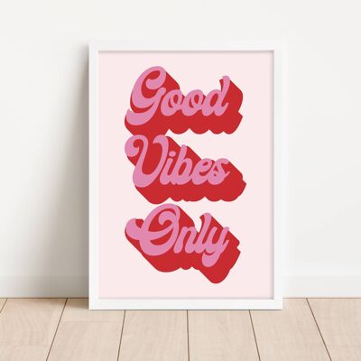 Good Vibes Only Wall Art Print - 1