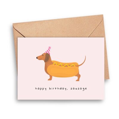 Happy Birthday, Sausage Card