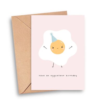 Tener una tarjeta de cumpleaños Eggcellent