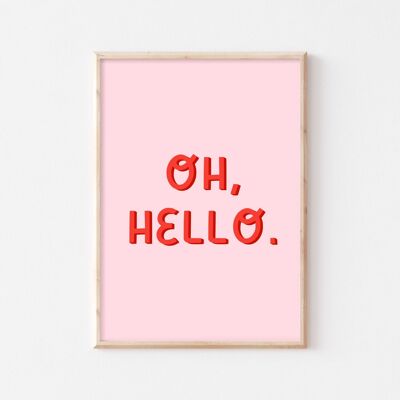 Oh, bonjour Wall Art Print - 1