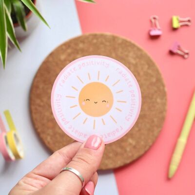 Radiate Positivity Waterproof Sticker