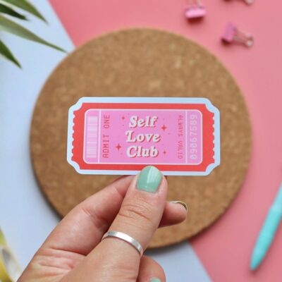 Self Love Club Waterproof Sticker