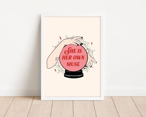 She Is Her Own Muse Wall Art Print - 3