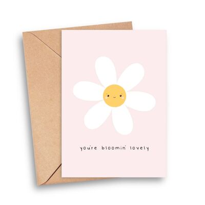 Du bist Bloomin' Lovely Any Occasion Card
