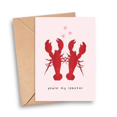 Tu es ma carte d'anniversaire de homard