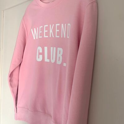 Weekend Club Sweatshirt -Pink