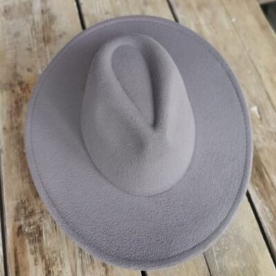 Beauabea Grey Fedora Hat