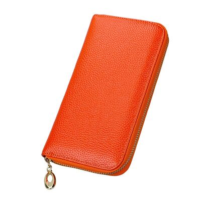 Capri Orange Leather Wallet
