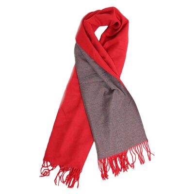 Beauabea - Red /Grey Scarf