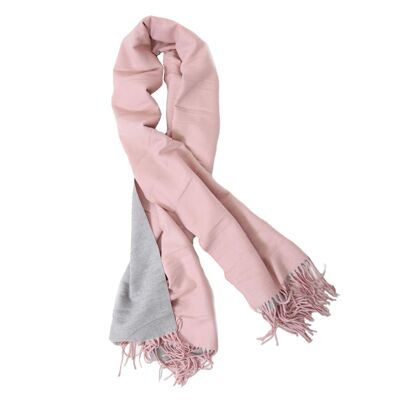 Beauabea - Pink/Grey Scarf