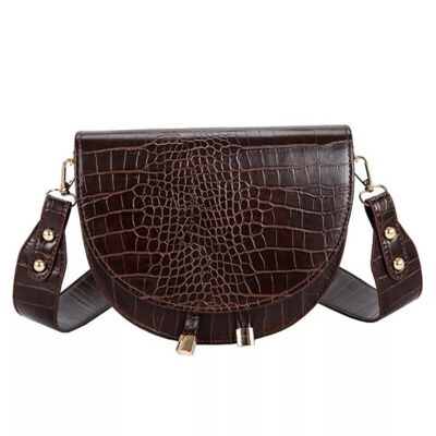 Luna Collection - Chocolate Brown Crossbody Bag