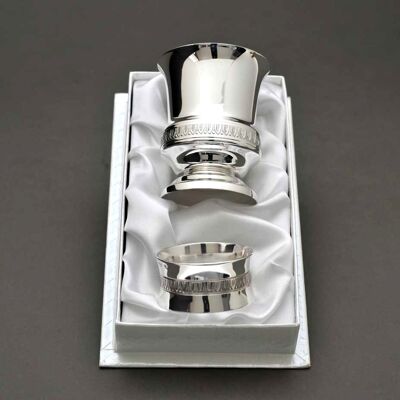 Empire silver metal 2-piece box